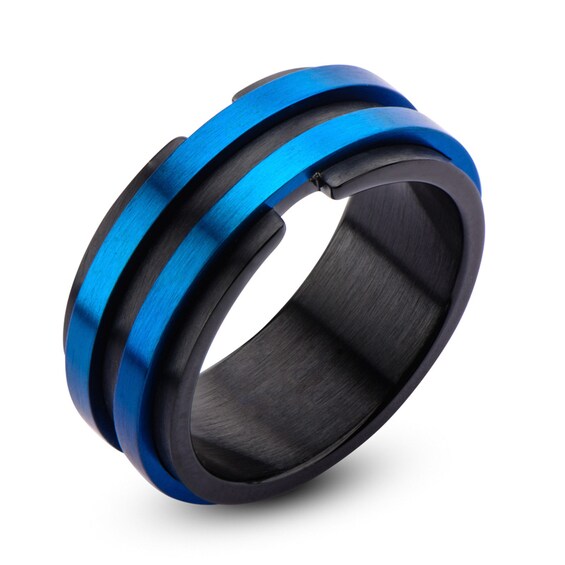 Stainless Steel Brushed Black IP-plated Roman Numerals Band Stainless Steel Brushed Black IP-plated Roman Numerals Band