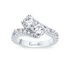 Thumbnail Image 0 of Ever Us® 3 CT. T.W. Two-Stone Diamond Bypass Ring in 14K White Gold