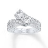 Thumbnail Image 2 of Ever Us® 3 CT. T.W. Two-Stone Diamond Bypass Ring in 14K White Gold