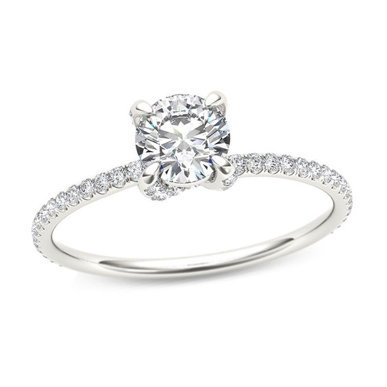 Menda City Bedre morgenmad 3/4 CT. T.W. Diamond Engagement Ring in 14K White Gold | Zales