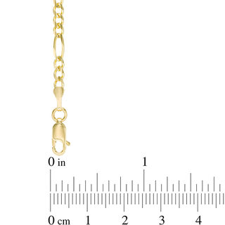 3.1mm Figaro Chain Necklace in 14K Gold 