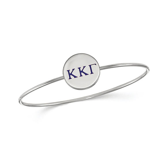 Kappa Kappa Gamma Sterling Silver Bracelet with Simulated Diamonds NEW!!!** 