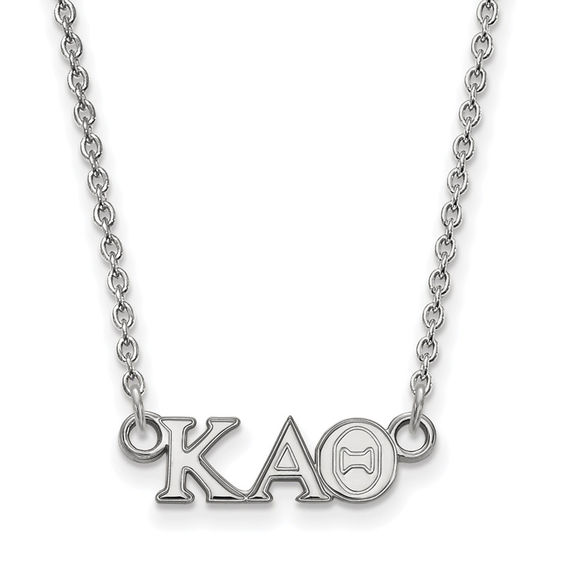 Kappa Alpha Theta Small Sorority Necklace In Sterling Silver Zales - Pi Kappa Alpha Pendant
