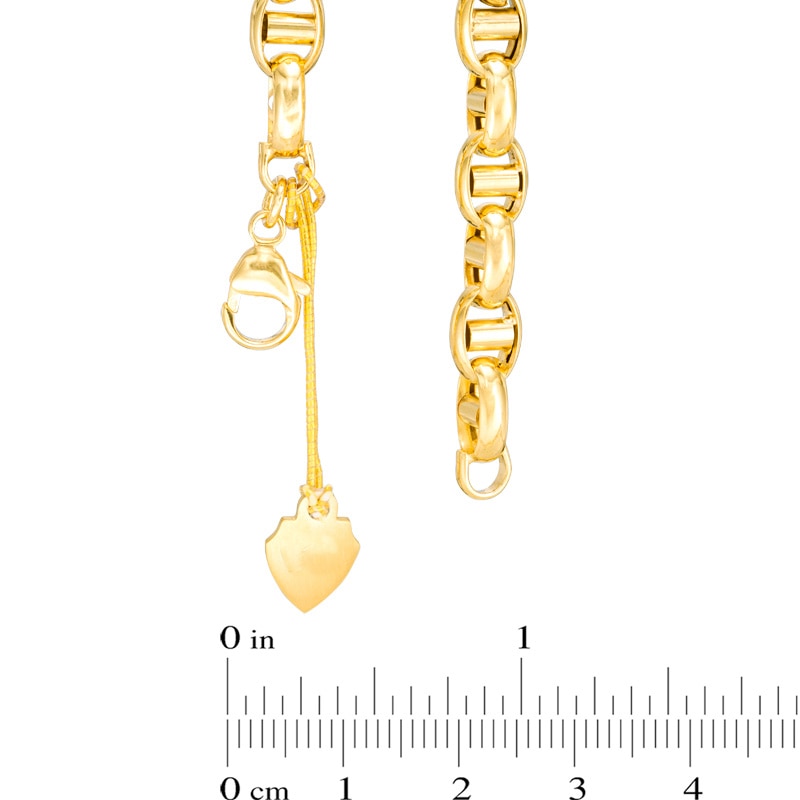 Men's Mariner Chain Necklace in 10K Gold - 22"