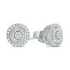 Thumbnail Image 1 of 1/6 CT. T.W. Composite Diamond Frame Stud Earrings in Sterling Silver
