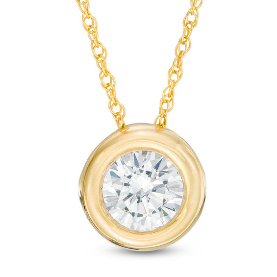 1 CT. Diamond Solitaire Pendant in 10K 