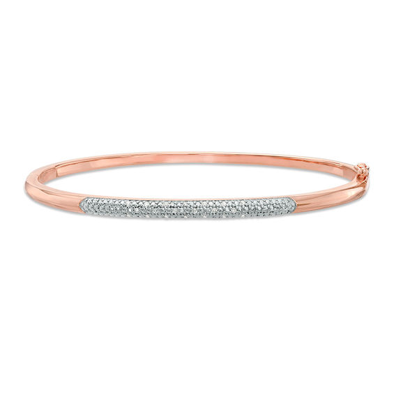 Bangle Bracelet Set in Sterling Silver & 14K Rose Gold Bangle Bracelet Set in Sterling Silver & 14K Rose Gold