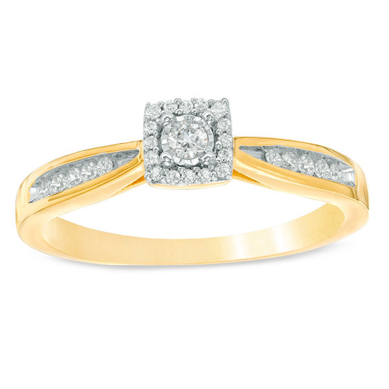 square promise rings