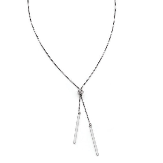 LariatTeardrop Necklace Gold or Silver Drop Pendant necklace