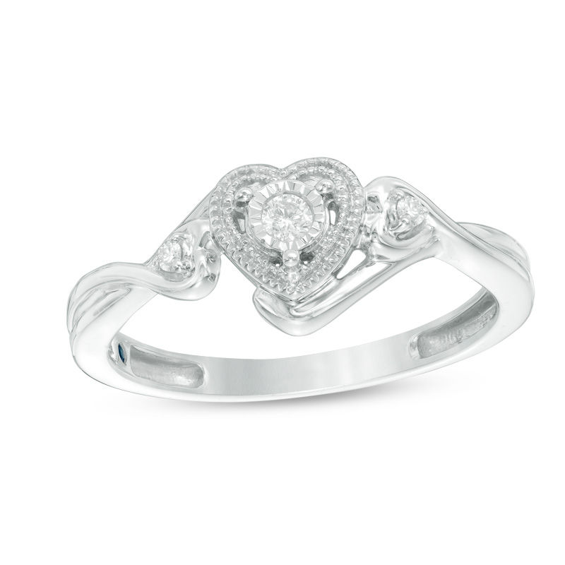 Cherished Promise Collection™ Diamond Accent VintageStyle Heart