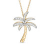 Thumbnail Image 1 of 1/10 CT. T.W. Diamond Palm Tree Pendant in 10K Gold