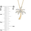 Thumbnail Image 2 of 1/10 CT. T.W. Diamond Palm Tree Pendant in 10K Gold