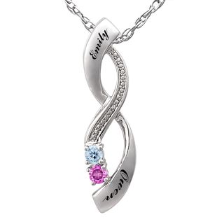 zales diamond infinity necklace personalized