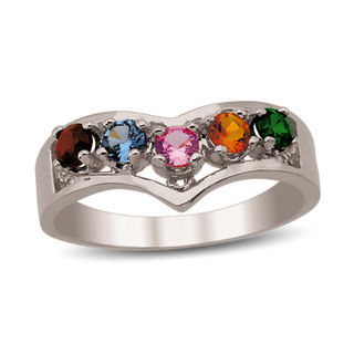 zales birthstone stones ring mother