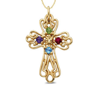 birthstone cross zales mother