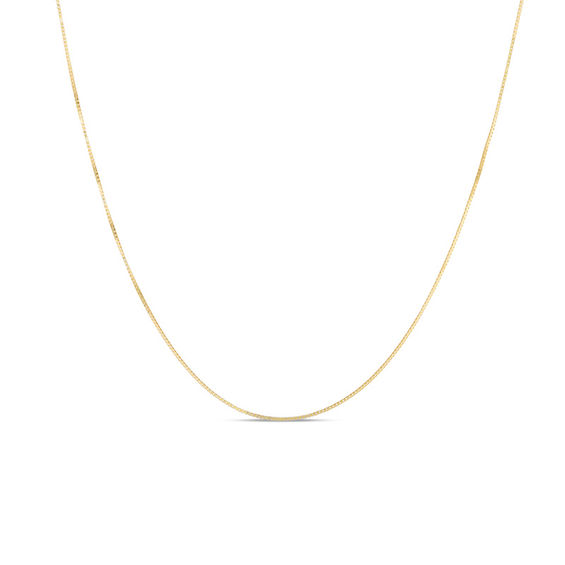 0 4mm Box Chain Necklace In 14k Gold 20 1st Zales 0 4mm Box Chain Necklace In 14k Gold 20