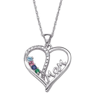 Mothers birthstone necklace zales Clearance