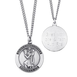 Engravable Saint Christopher Medal 