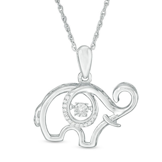 Unstoppable Love™ Diamond Accent Elephant Pendant in Sterling Silver
