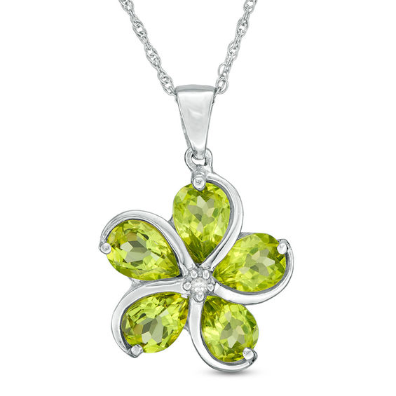 Gift For Women August Birthstone Peridot Green Agate Sterling Silver Pendant Gemstone Pendant
