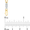 Thumbnail Image 2 of 1/10 CT. T.W. Diamond Three Stone Infinity Bracelet in 10K Gold - 7.25"