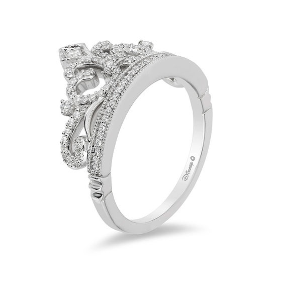 Enchanted Disney Princess 1/3 CT. T.W. Diamond Crown VintageStyle Ring