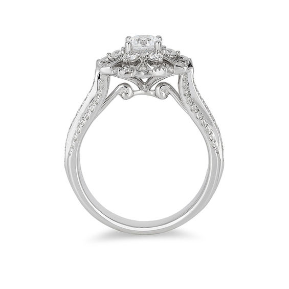 Snowflake Diamond Ring White Gold Snowflake Diamond Ring White Gold