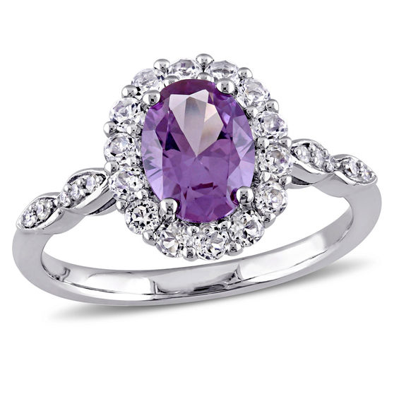 alexandrite and topaz ring