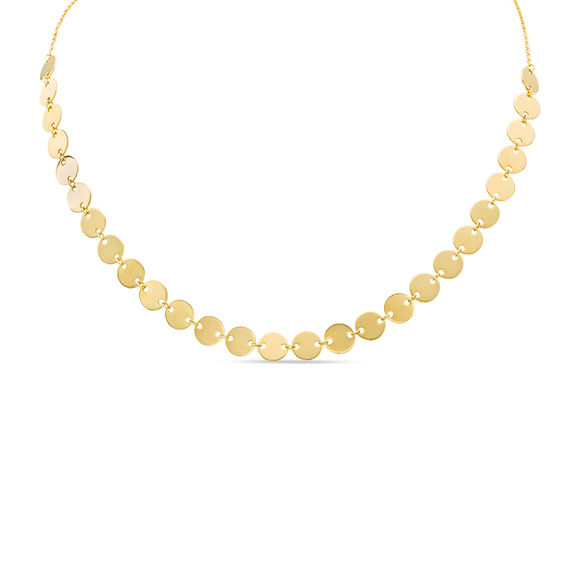 Gold disc choker Clearance