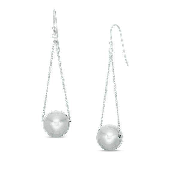 High Polish Ball Drop Earrings In Sterling Silver Online High Polish Ball Drop Earrings In Sterling Silver