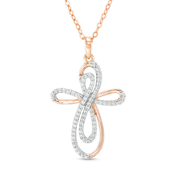 1/4 CT. T.W. Diamond Infinity Looping 
