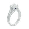 Thumbnail Image 1 of Vera Wang Love Collection 1-1/2 CT. T.W. Princess-Cut Diamond Frame Engagement Ring in 14K White Gold