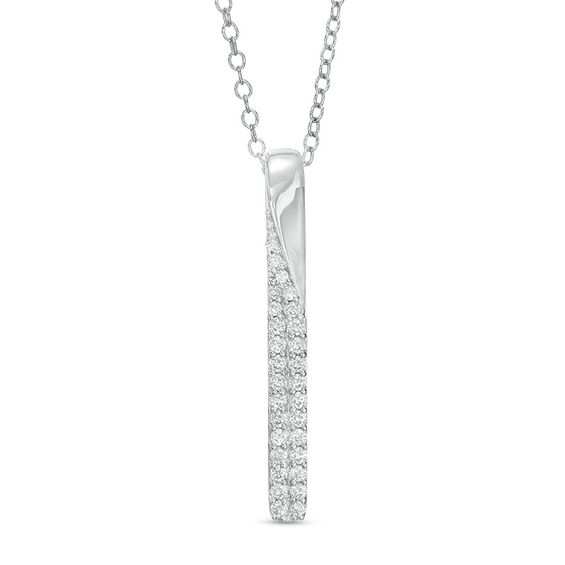 CT. T.W. Diamond Vertical Bar Pendant 