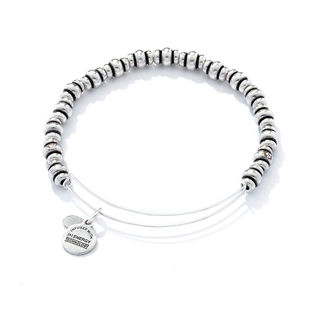 Alex and Ani Nile Beaded Bangle in Silver Tone Brass Zales