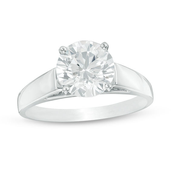 Details about   Unique 2.CT Solitaire Round Diamond Wedding Engagement Ring 14k White Gold Over 