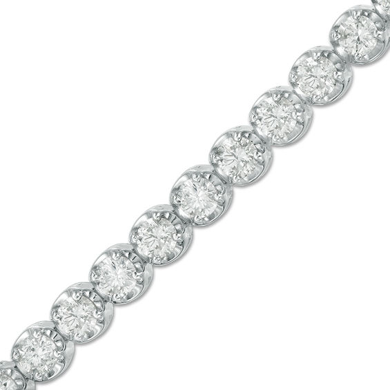 5 Ct T W Diamond Tennis Bracelet In 14k White Gold H I1 Online T W Diamond Tennis Bracelet In 14k White Gold H I1