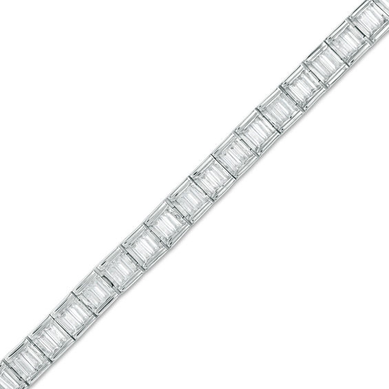 5 Ct T W Baguette Diamond Tennis Bracelet In 14k White Gold H I1 T W Baguette Diamond Tennis Bracelet In 14k White Gold H I1