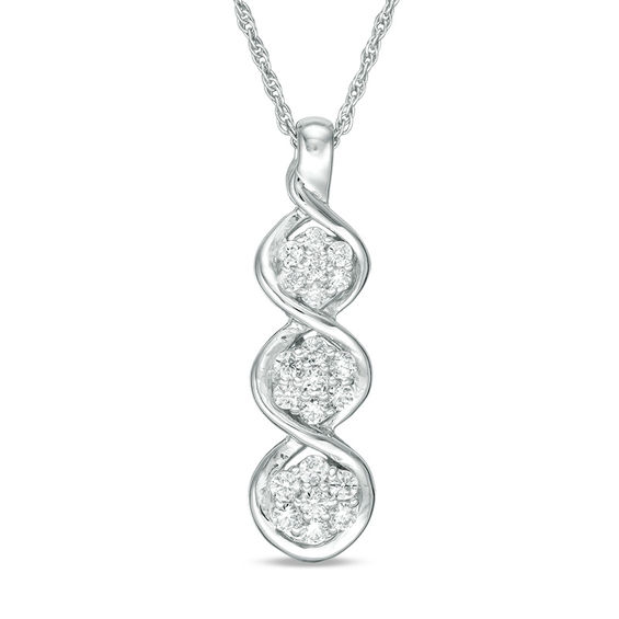 1/3 CT. T.W. Composite Diamond Three 