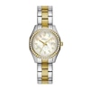 Thumbnail Image 0 of Ladies' Caravelle by Bulova Petite Collection Crystal Accent Two-Tone Watch with Mother-of-Pearl Dial (Model: 45M113)