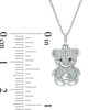 Thumbnail Image 1 of 1/10 CT. T.W. Diamond Teddy Bear Pendant in Sterling Silver