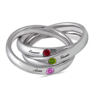 interlocking ring zales rings mothers