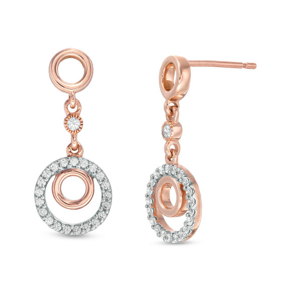 Details about / 1ct Round Cut Diamond Bird Feather Drop Earring Women 14k White Rose Gold Finish