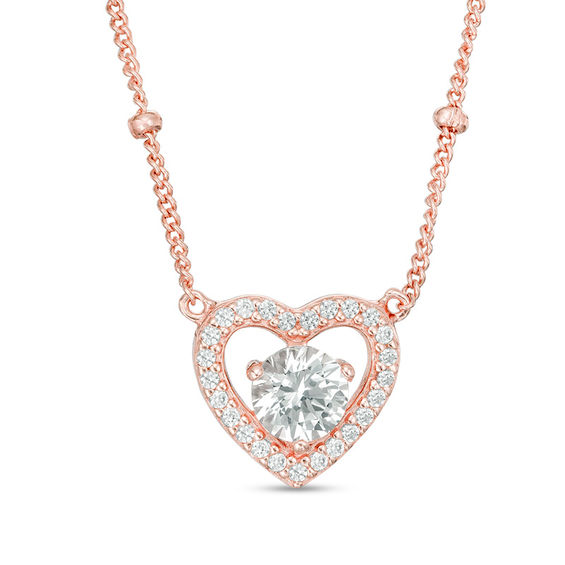 Details about   BEAUTY AA QUALITY CZ HEART PENDANT FREE Chain 18K White Gold GP Thai Made GT7 