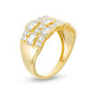 Thumbnail Image 1 of 1 CT. T.W. Baguette Diamond Alternating Multi-Row Ring in 14K Gold