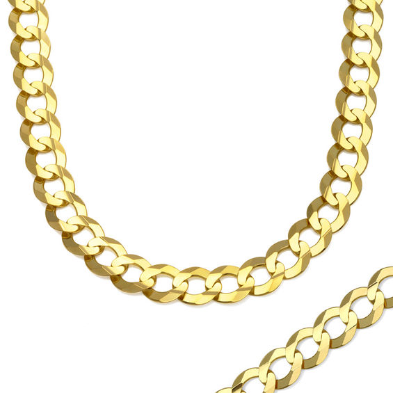 Curb Chain Necklace in 10K Gold 