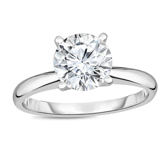 1 7 8 ct diamond solitaire engagement ring in 14k white gold