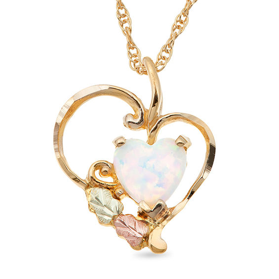 Black Hills Gold 7.0mm Lab-Created Opal 