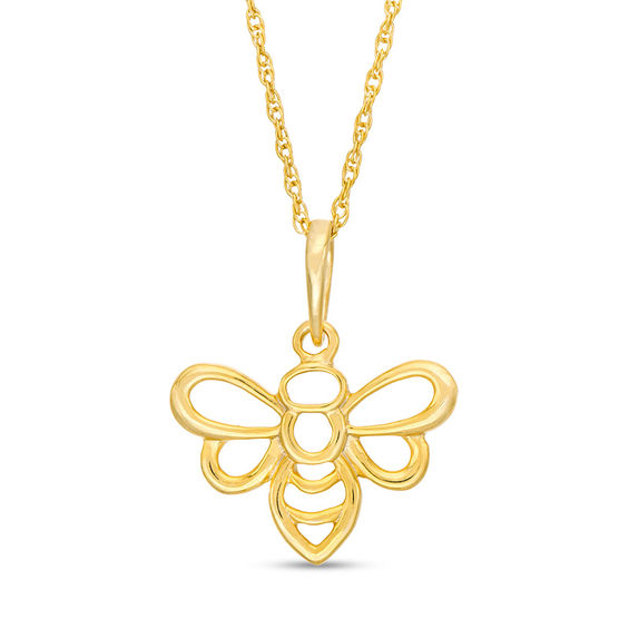 Tiny Wishes Love-Bee Necklace 10K Gold