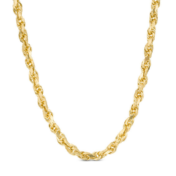 Rope Chain Necklace in 14K Gold 