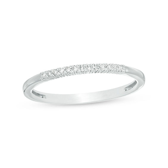 1/20 Ct. T.w. Diamond Anniversary Band In 10K White Gold | Zales 1/20 Ct. T.w. Diamond Anniversary Band In 10K White Gold | Zales